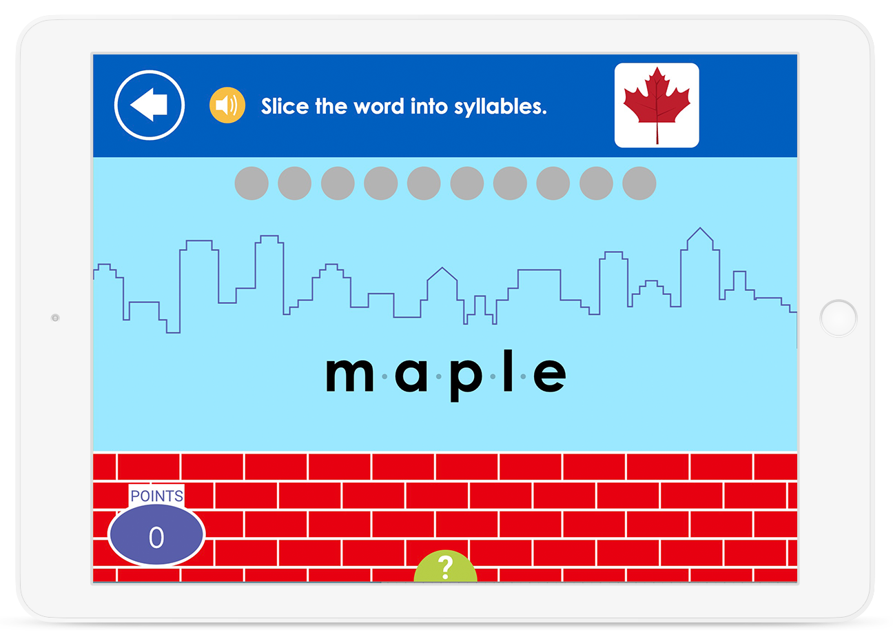 Practice splitting words into syllables in order to develop decoding skills for multi-syllabic words.