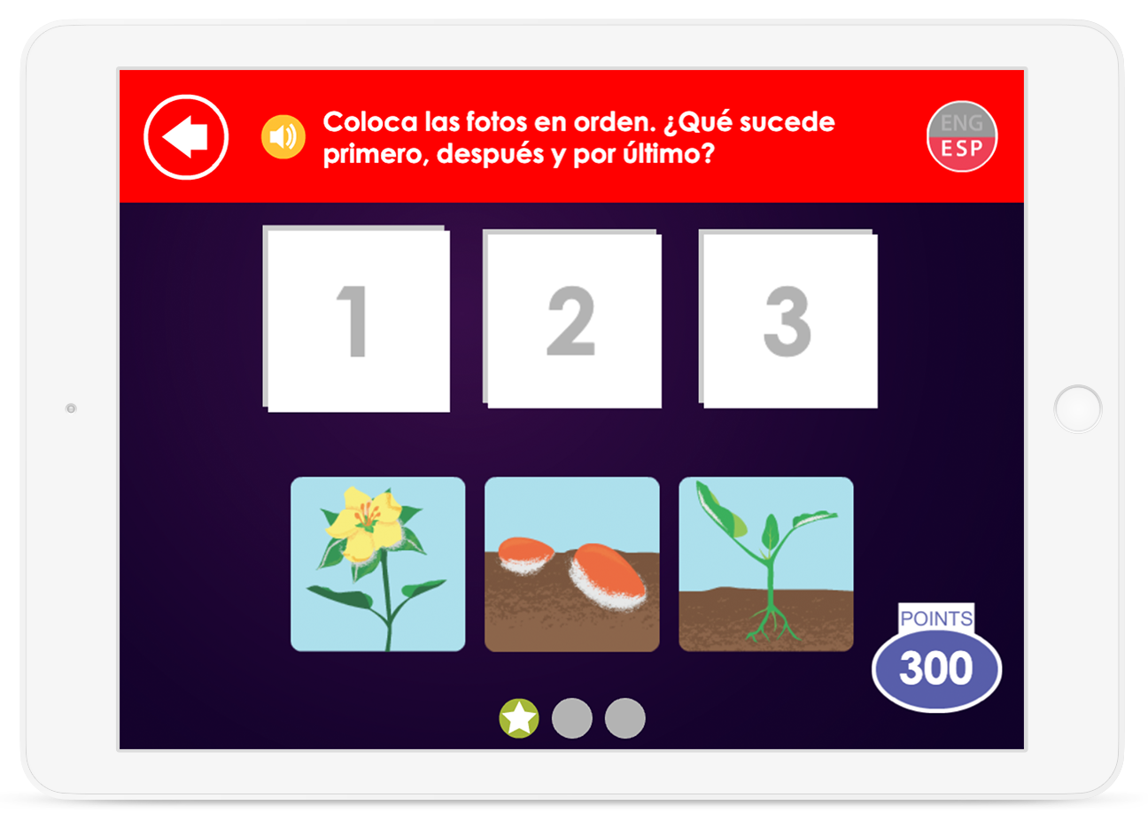Learn science concepts by playing games that teach vocabulary, logic and reasoning.